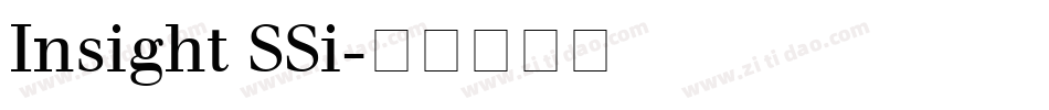 Insight SSi字体转换